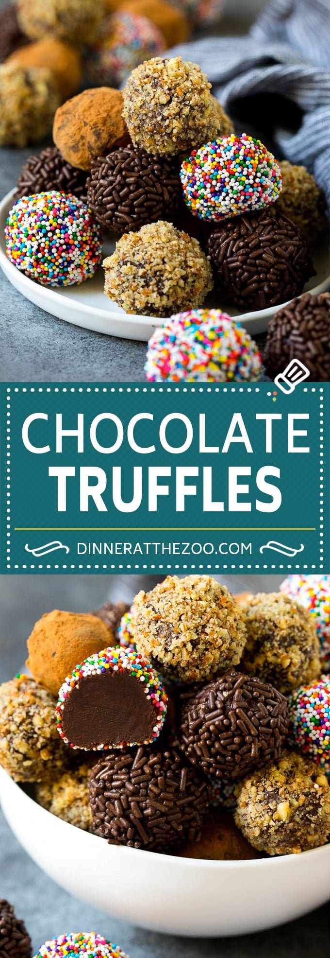 Chocolate Truffles Recipe | Homemade Candy #candy #truffles #chocolate #dessert #sprinkles #sraye