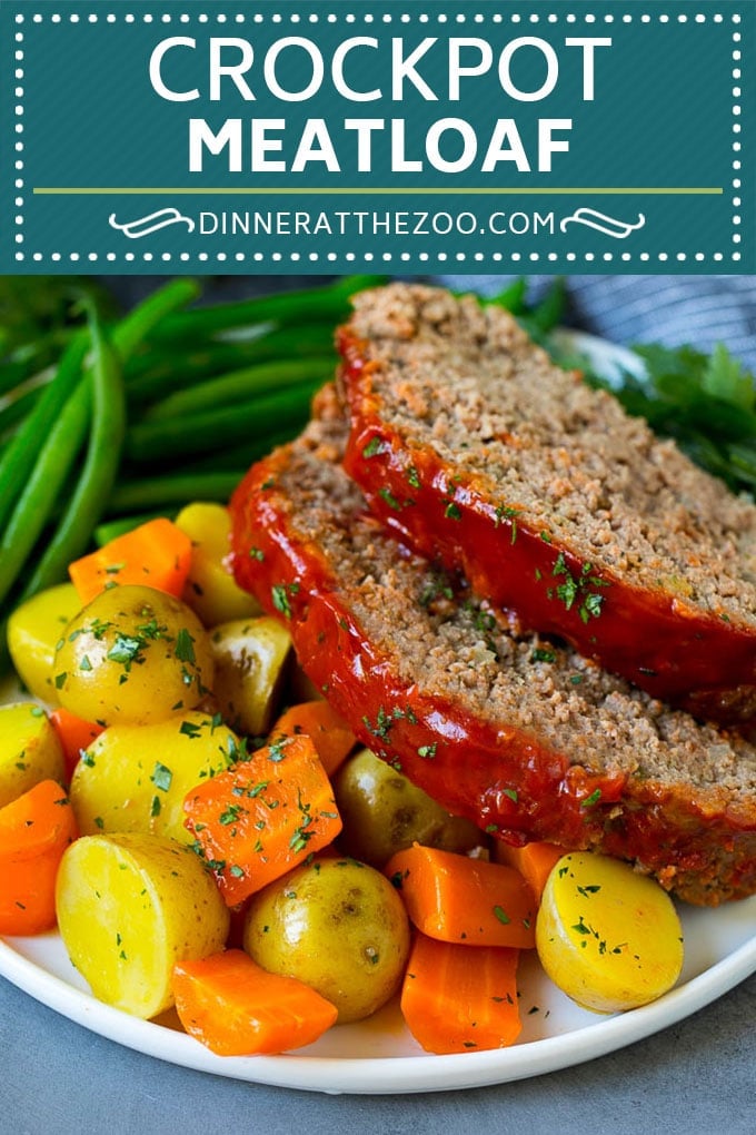 Crockpot Meatloaf Recipe | Slow Cooker Meatloaf #meatloaf #beef #slowcooker #crockpot #dinner #sraye