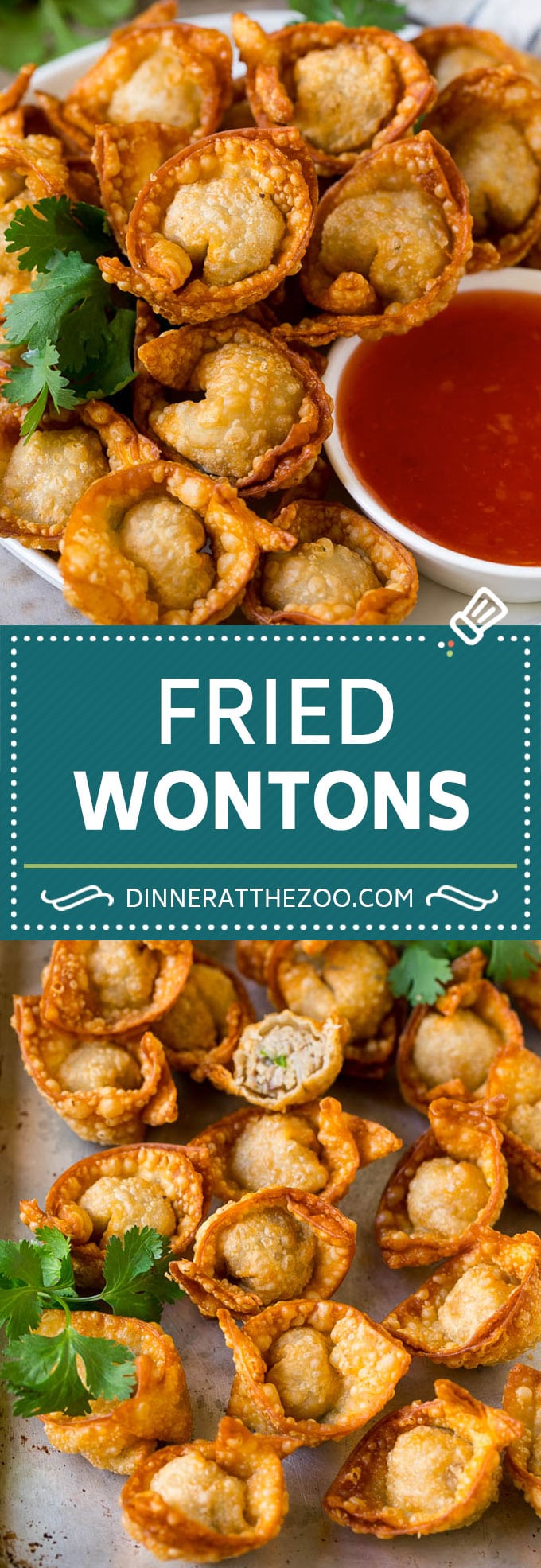 Fried Wonton Recipe #chinesefood #pork #appetizer #wontons #sraye