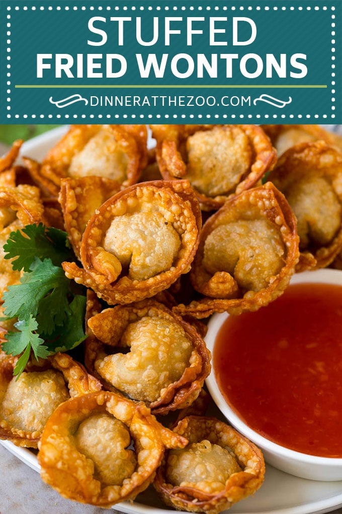Fried Wonton Recipe #chinesefood #pork #appetizer #wontons #sraye