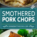Smothered Pork Chops Recipe | Mushroom Pork Chops #pork #porkchops #mushrooms #gravy #dinner #sraye