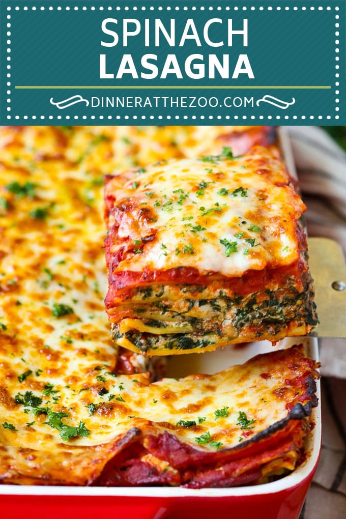 Spinach Lasagna Recipe | Vegetarian Lasagna #lasagna #spinach #cheese #pasta #italianfood #dinner #sraye