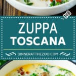 Zuppa Toscana Recipe | Sausage and Potato Soup #soup #sausage #bacon #potato #kale #italianfood #dinner #sraye