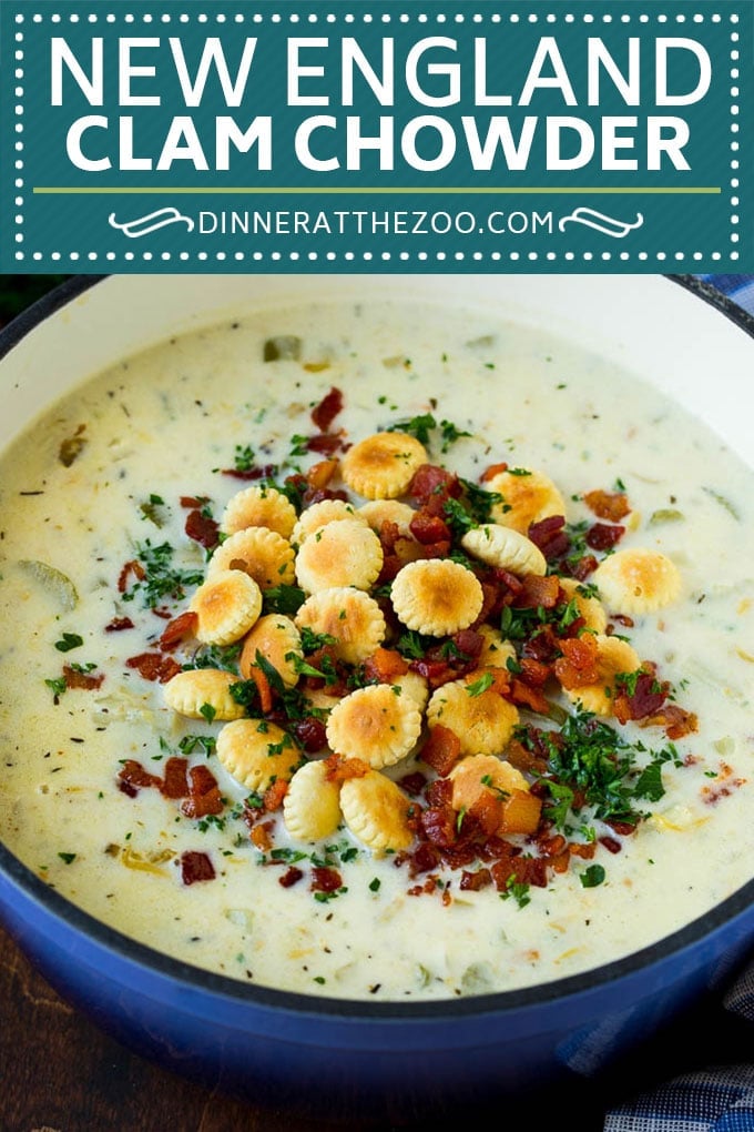 New England Clam Chowder Recipe | White Clam Chowder #chowder #soup #seafood #clams #bacon #dinner #sraye