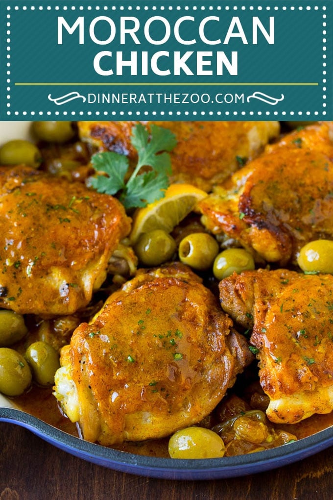 Moroccan Chicken Recipe #chicken #dinner #olives #sraye