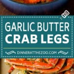 Crab Legs with Garlic Butter #crab #seafood #dinner #lowcarb #sraye