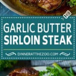 Sirloin Steak with Garlic Butter #steak #beef #dinner #sraye