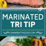 The best tri tip marinade for perfectly tender beef every time! #beef #sraye